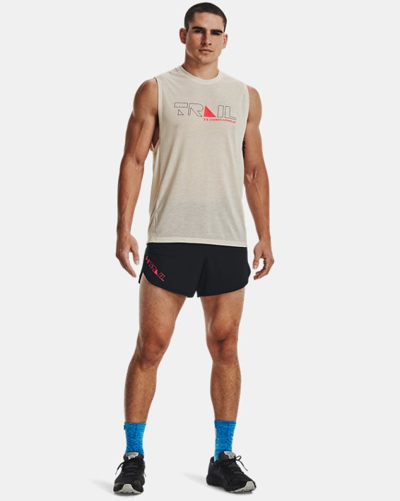 Men's UA SpeedPocket Trail Shorts, Black, pdpMainDesktop image number 2